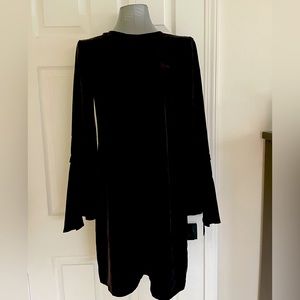 Equipment natural silk mini dress, flare sleeves Small